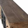 Meubles TV - Meuble TV en bois manguier marron vieilli et métal - GINER Y COLOMER