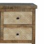 Meubles TV - Meuble TV en bois manguier marron vieilli et métal - GINER Y COLOMER