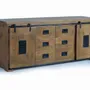 Sideboards - Mango wood and black sideboard - GINER Y COLOMER