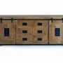 Sideboards - Mango wood and black sideboard - GINER Y COLOMER