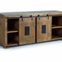 Sideboards - Mango wood and black sideboard - GINER Y COLOMER