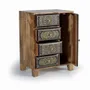 Chests of drawers - Mango wood and hand painted telephone cabinet - GINER Y COLOMER