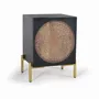 Night tables - Bedside table in dark walnut mango wood and metal - GINER Y COLOMER