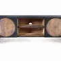 TV stands - Mango wood and metal TV cabinet - GINER Y COLOMER