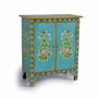Commodes - Meuble d'appoint en bois manguier turquoise - GINER Y COLOMER