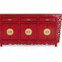 Buffets - Buffet avec 6 portes et 3 tiroirs en bois de manguier - GINER Y COLOMER