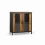 Sideboards - Mango wood and black metal sideboard - GINER Y COLOMER