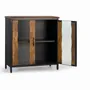 Sideboards - Mango wood and black metal sideboard - GINER Y COLOMER