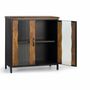 Sideboards - Mango wood and black metal sideboard - GINER Y COLOMER