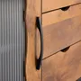 Sideboards - Sideboard in mango wood and black metal - GINER Y COLOMER