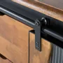 Sideboards - Sideboard in mango wood and black metal - GINER Y COLOMER