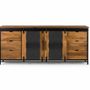 Sideboards - Sideboard in mango wood and black metal - GINER Y COLOMER
