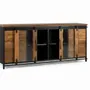 Sideboards - Sideboard in mango wood and black metal - GINER Y COLOMER