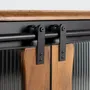 Sideboards - Sideboard in mango wood and black metal - GINER Y COLOMER