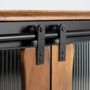 Sideboards - Sideboard in mango wood and black metal - GINER Y COLOMER