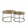 Coffee tables - Set of 2 metal and aluminum tables - GINER Y COLOMER