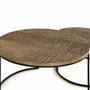 Coffee tables - Set of 2 metal and aluminum tables - GINER Y COLOMER