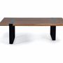 Tables basses - Table basse en bois d'acacia et métal - GINER Y COLOMER