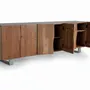 Sideboards - Acacia wood and metal sideboard - GINER Y COLOMER