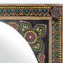 Mirrors - Multicolored mango wood mirror 90x60cm - GINER Y COLOMER