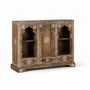 Consoles - Console en bois manguier avec teinte naturelle et blanche - GINER Y COLOMER