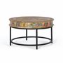 Coffee tables - Mango wood and metal coffee table - GINER Y COLOMER