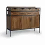 Sideboards - Sideboard in teak and mango wood and metal - GINER Y COLOMER