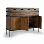 Sideboards - Sideboard in teak and mango wood and metal - GINER Y COLOMER