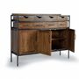 Buffets - Buffet en bois teck et manguier et métal - GINER Y COLOMER