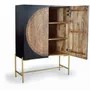 Wardrobe - Wardrobe in mango wood and gold metal - GINER Y COLOMER