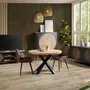 Wardrobe - Wardrobe in mango wood and gold metal - GINER Y COLOMER