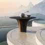 Lawn tables - Savio-noche Round Dining Table - SNOC