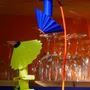 Design objects - Parasol lamp - Clip lamp Made in France in bio-sourced plastic - RAYON VERT STUDIO