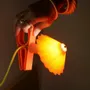 Design objects - Parasol lamp - Clip lamp Made in France in bio-sourced plastic - RAYON VERT STUDIO
