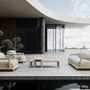 Lawn sofas - Caleo-natural Lounge Set - SNOC