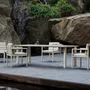 Chaises de jardin - Ensemble de salle à manger en Éclat-bisque - SNOC