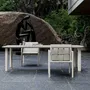 Chaises de jardin - Ensemble de salle à manger en Éclat-bisque - SNOC