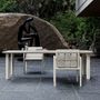 Chaises de jardin - Ensemble de salle à manger en Éclat-bisque - SNOC