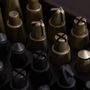 Tables for hotels - Chess Set — designer chessboard made of noble wood and aluminum pieces - LIVINGSTONE