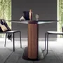 Dining Tables - Magino — Natural stone and fluted wood dining table - LIVINGSTONE