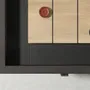 Game tables - Shuffleboard Table — Solid oak, leather and cast iron game table - LIVINGSTONE