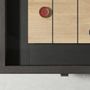 Game tables - Shuffleboard Table — Solid oak, leather and cast iron game table - LIVINGSTONE