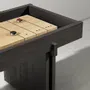 Game tables - Shuffleboard Table — Solid oak, leather and cast iron game table - LIVINGSTONE