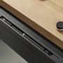 Game tables - Shuffleboard Table — Solid oak, leather and cast iron game table - LIVINGSTONE