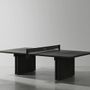 Game tables - Ping Pong Table — Ping pong table made of wood, leather and cast iron - LIVINGSTONE