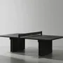 Game tables - Ping Pong Table — Ping pong table made of wood, leather and cast iron - LIVINGSTONE