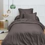 Linge de lit - Housse de couette 100% Coton 140 x 200 cm Ardoise - COTON PUR