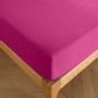 Linge de lit - Drap housse 100% Coton 180 x 200 cm Magenta - COTON PUR