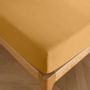 Bed linens - Fitted Sheets 180 x 200 cm + 30 cm Honey - COTON PUR