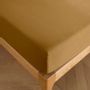 Bed linens - Fitted sheet 100% cotton 200 x 200 cm Caramel - COTON PUR